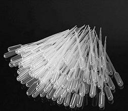 100- 3ml Disposable Polyethylene Eye Dropper Set Transfer Gr