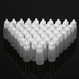 100PCS 10ml Volume Empty Plastic Squeezable Bottles Eye Liqu