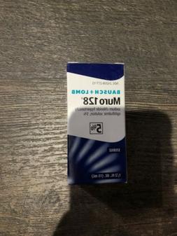 13.50Bausch + Lomb Muro 128 Solution 5%, 1/2 fl oz /15ml eye