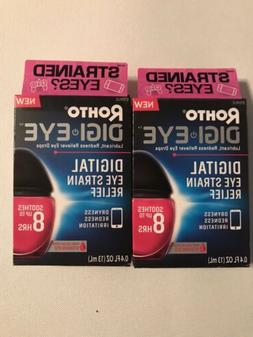 2 Rohto DIGI EYE Lubricant,redness Reliever Eye Drops,Digita