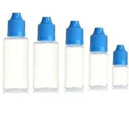 5ml 10ml 30ml 50ml Empty Plastic Squeezable Dropper Bottles 
