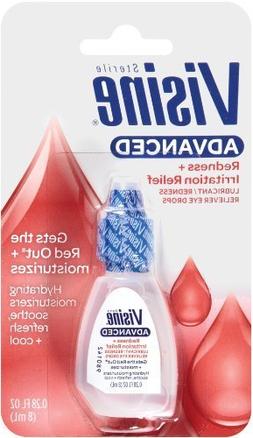 Visine Advanced Relief Redness Reliever Eye Drops, 0.28 Flui
