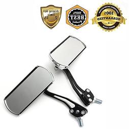 MeanHoo 2 PCS Black bike rear view mirror classic cycling ha