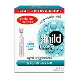 Blink Tears Sterile Single Use Vials 25 Count 0.01 Fl Oz Pre