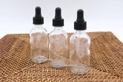 Clear Glass Bottles Eye Dropper For Essential Oil 1oz/30ml 6