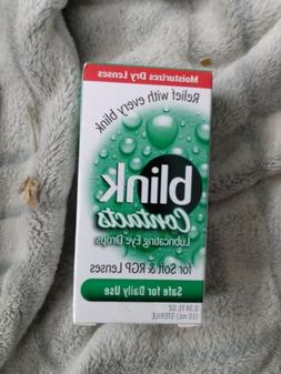 blink Contacts Lubricating Eye Drops, 10 mL for Soft & RGP L