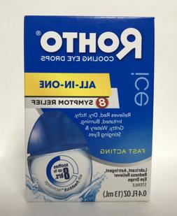 Rohto Cooling Eye Drops-All In One 8 Symptom Relief-4oz.-Fas
