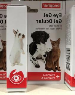 Beaphar Dog Cat Eye Gel for Dry Eyes Dogs Cats Guinea Gerbil