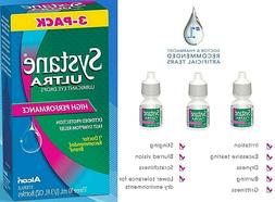 Artificial Tears Dry Eyes Redness Irritation 3 Bottles