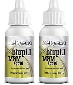Contains Organic Liquid Msm Drops 2 Packs 2fl Oz Squeeze Top
