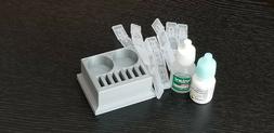 Vial & Bottle Holder & Storage - Holds 7 Vials & 2 Bottles -