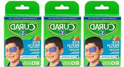 Curad Eye Patches - Assorted Colors - Box of 20 - Pack of 3