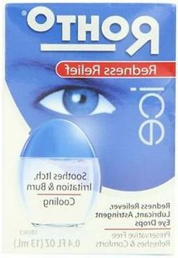 Rohto Ice Eye Drops, Lubricant, Redness Relief, 0.4 fl oz