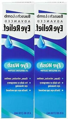 Bausch & Lomb Advanced Eye Relief Eye Wash-4 oz, 2 pack