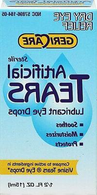 Gericare Artificial Tears Lubricant Eye Drops, 15 mL Per Bot