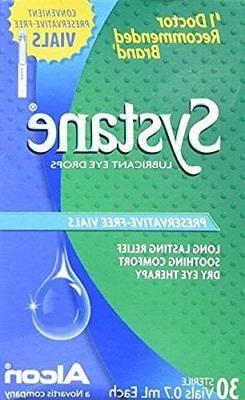 Systane Ultra Lubricant Eye Drops, Preservative-Free Vials, 