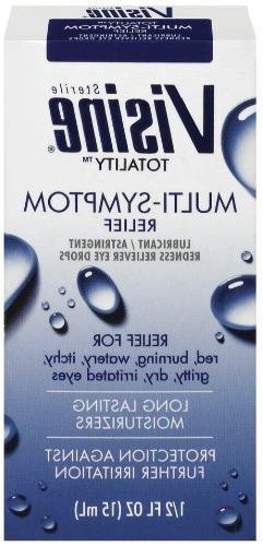 Visine Totality Multi-Symptom Relief Eye Drops, 0.5-Ounce Bo