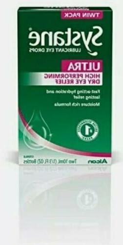 Systane Ultra Lubricant Eye Drops, Twin Pack, 10-mL Each Bra