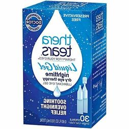 Thera Tears Liquid Gel Nighttime Dry Eye Therapy 30 Vials Ex
