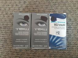 Lot of 3 Bausch + Lomb  Lumify .08 oz  Muro 128 .5 oz. Steri