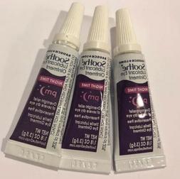 Lot of 3 Bausch Lomb Soothe PM Night Time Lubricant Dry Eye 