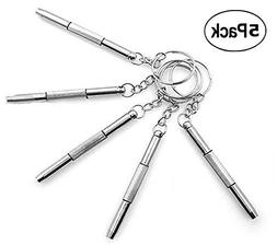 Mini 3 in 1 Stainless Steel Screwdriver Keychain Precision E