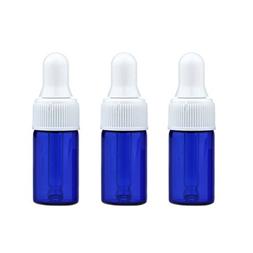 Furnido 15pcs 2ml/3ml Mini Cobalt Blue Glass Vial With Pipet