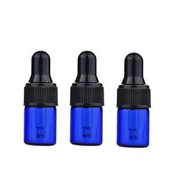 Furnido 15pcs 2ml/3ml Mini Cobalt Blue Glass Vial With Pipet