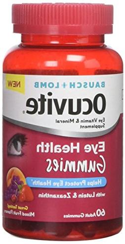 Ocuvite Eye Health Gummies Mixed Fruit Flavors 60 Count