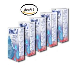 PACK OF 5 - Visine Totality Multi-Symptom Relief Lubricant/A