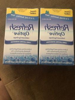 Refresh Optive Lubricant Eye Drops, Box of 2 x 15 ml bottles