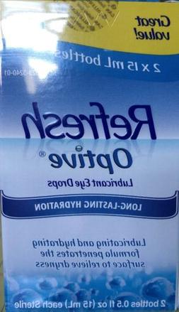Refresh Optive Lubricant Eye Drops, Box of 2 x 15 ml bottles