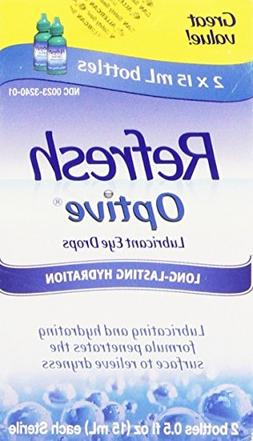 Refresh Optive Lubricant Eye Drops, Box of 2 x 15 ml bottles