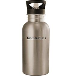 #refreshment - Stainless Steel 20oz Road Ready Water Bottle,