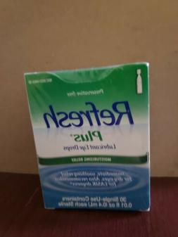SALE!! Refresh Plus Lubricant Eye Drops, 30 Single-Use, 0.01