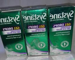THREE 10mL Systane Liquid GEL 11/2020+ Lubricant Eye Drops