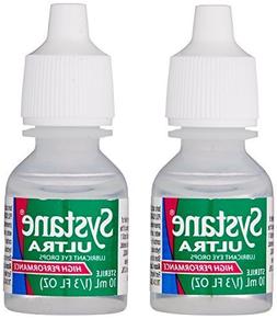 Systane Ultra Lubricant Eye Drops, Two- .33 fl oz  Bottles- 